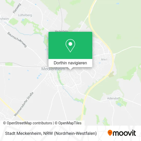 Stadt Meckenheim Karte