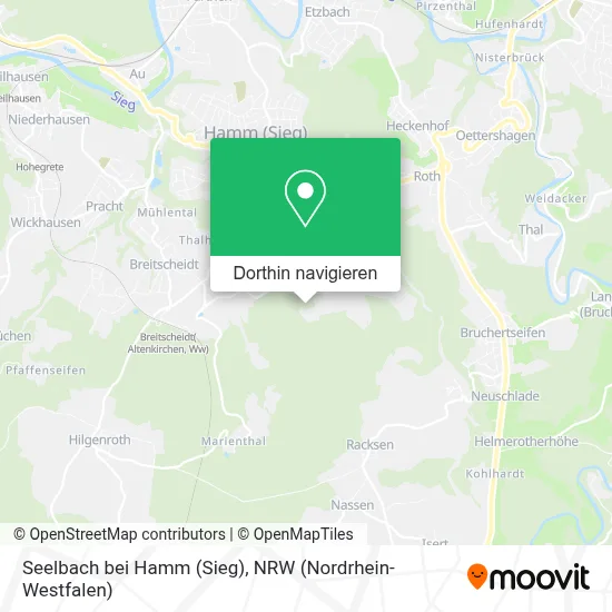 Seelbach bei Hamm (Sieg) Karte