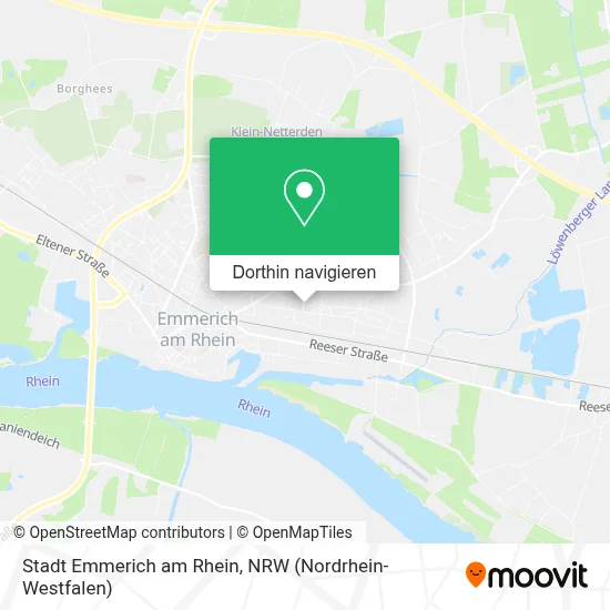 Stadt Emmerich am Rhein Karte