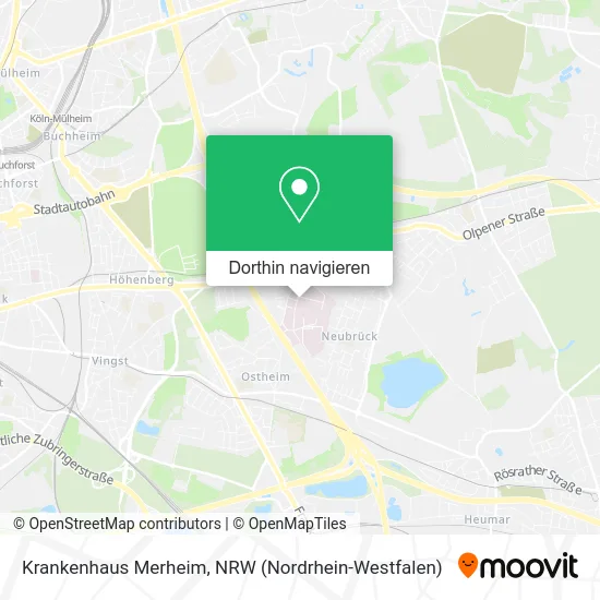 Krankenhaus Merheim Karte