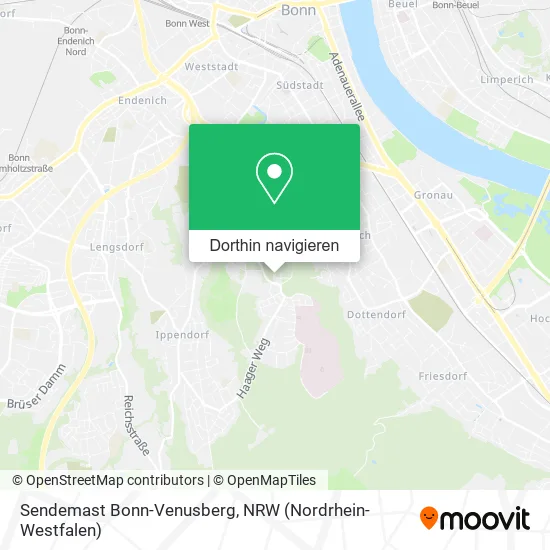 Sendemast Bonn-Venusberg Karte