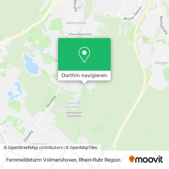 Fernmeldeturm Volmershoven Karte
