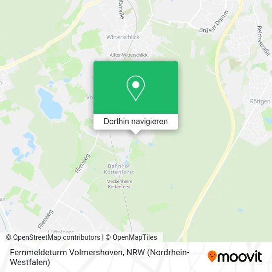 Fernmeldeturm Volmershoven Karte