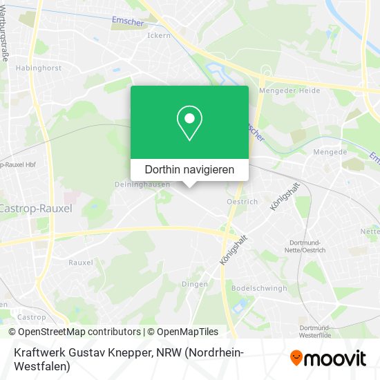 Kraftwerk Gustav Knepper Karte