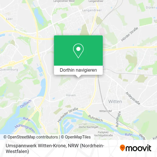 Umspannwerk Witten-Krone Karte