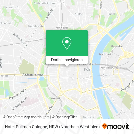 Hotel Pullman Cologne Karte