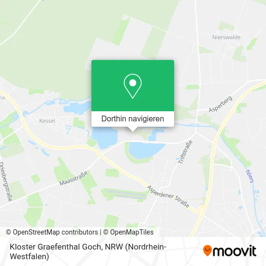 Kloster Graefenthal Goch Karte