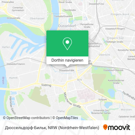 Дюссельдорф-Бильк Karte