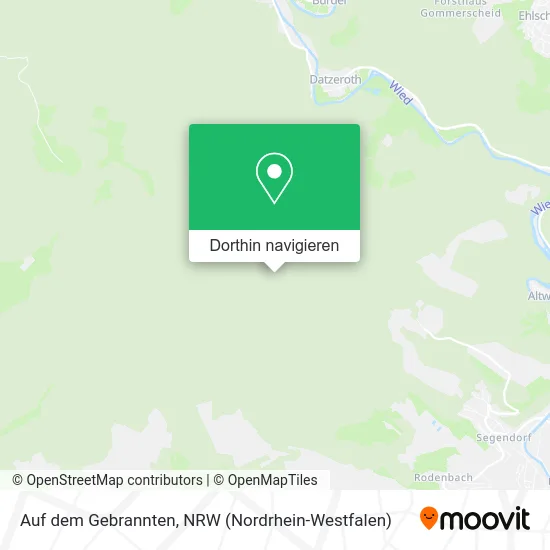 Auf dem Gebrannten Karte