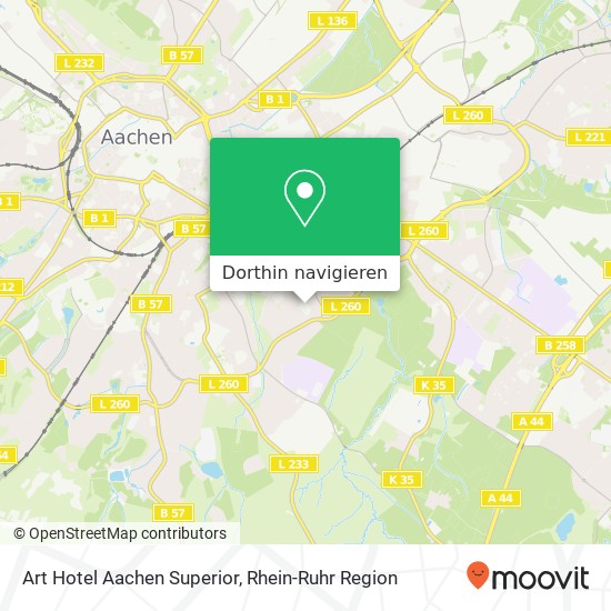 Art Hotel Aachen Superior Karte