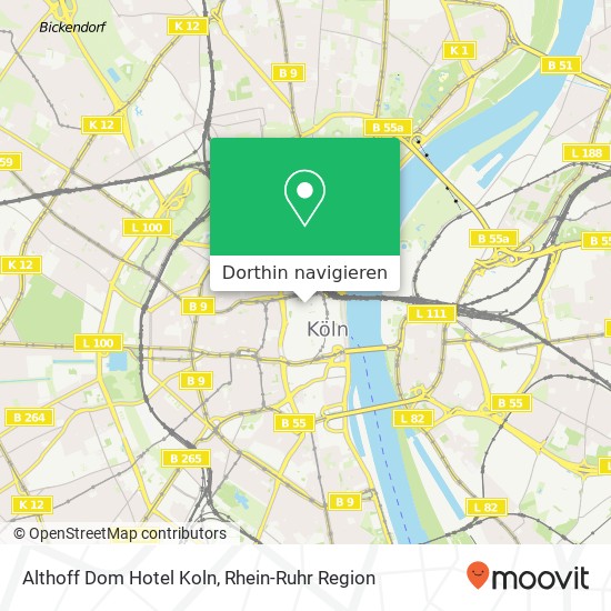 Althoff Dom Hotel Koln Karte