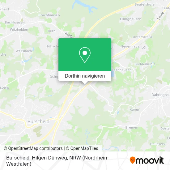 Burscheid, Hilgen Dünweg Karte