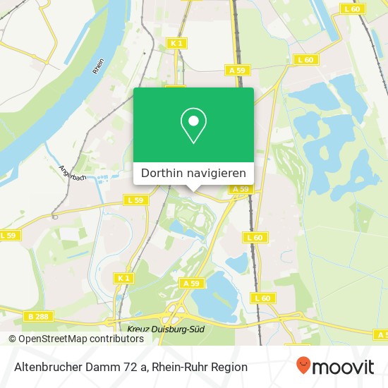 Altenbrucher Damm 72 a Karte