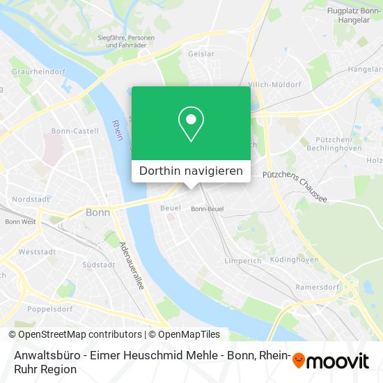 Anwaltsbüro - Eimer Heuschmid Mehle - Bonn Karte