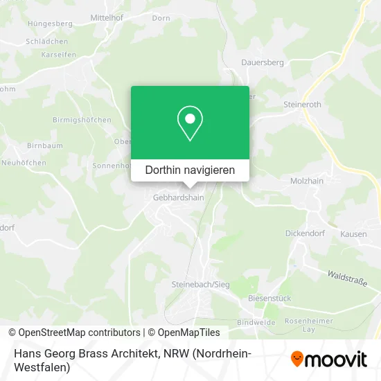 Hans Georg Brass Architekt Karte