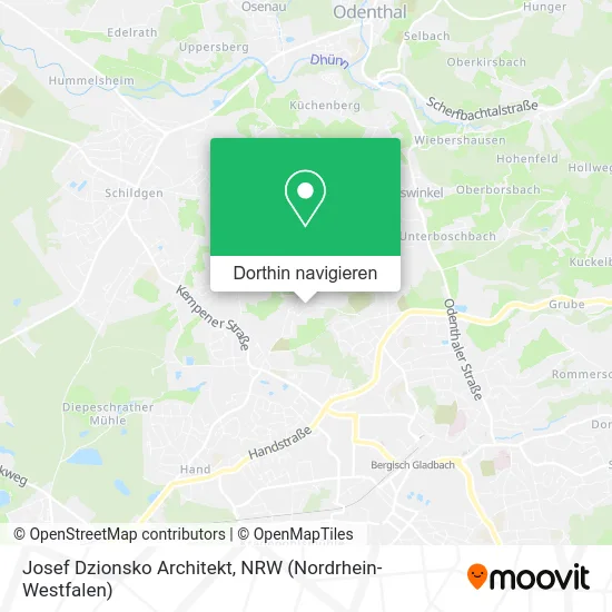 Josef Dzionsko Architekt Karte