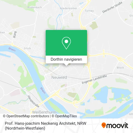 Prof. Hans-joachim Neckenig Architekt Karte
