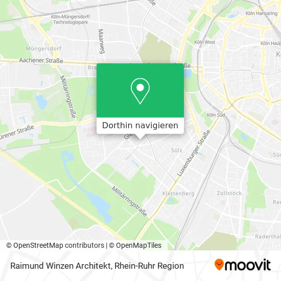 Raimund Winzen Architekt Karte