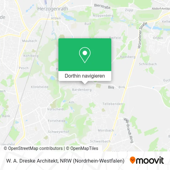 W. A. Dreske Architekt Karte