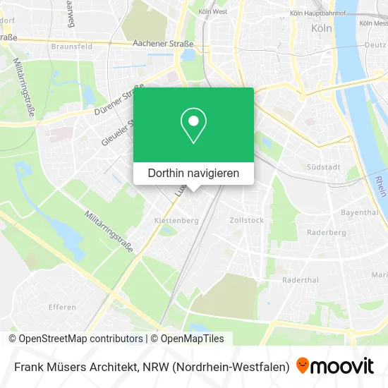 Frank Müsers Architekt Karte