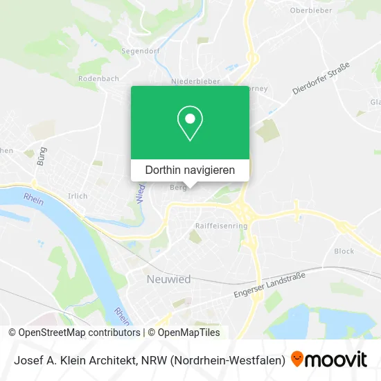 Josef A. Klein Architekt Karte