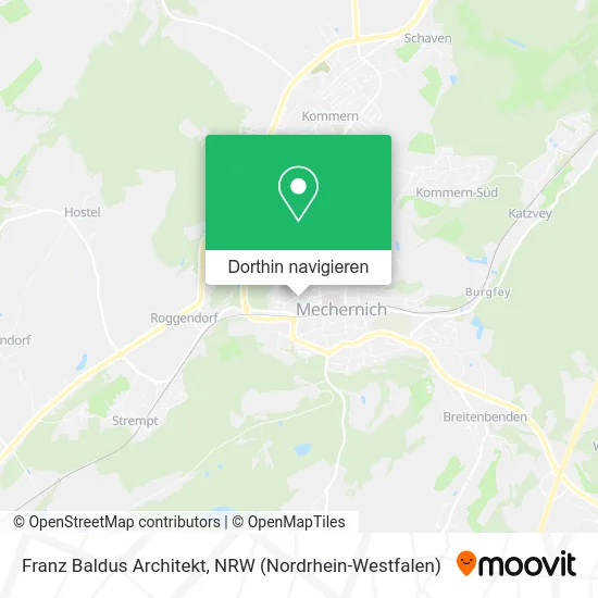 Franz Baldus Architekt Karte