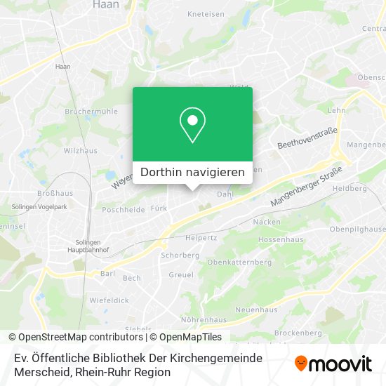 Ev. Öffentliche Bibliothek Der Kirchengemeinde Merscheid Karte