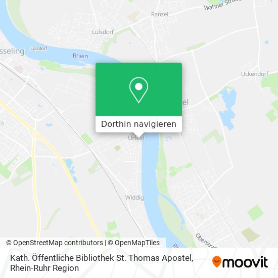 Kath. Öffentliche Bibliothek St. Thomas Apostel Karte