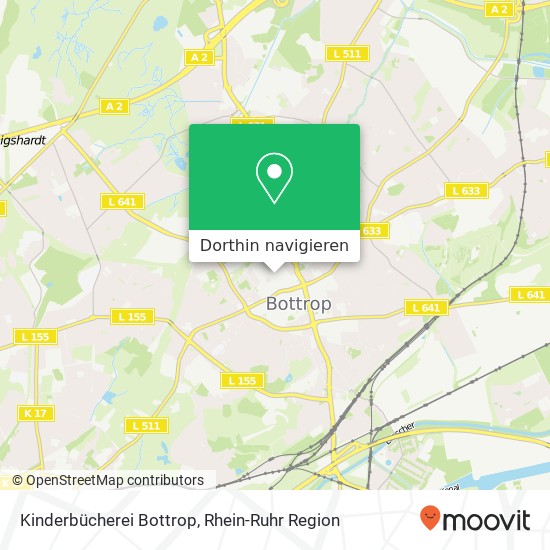 Kinderbücherei Bottrop Karte