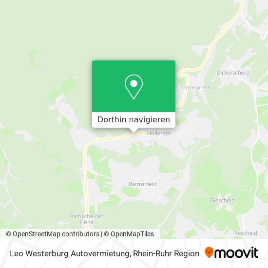 Leo Westerburg Autovermietung Karte