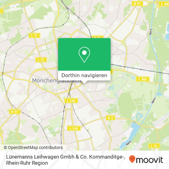 Lünemanns Leihwagen Gmbh & Co. Kommanditge- Karte