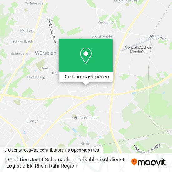 Spedition Josef Schumacher Tiefkühl Frischdienst Logistic Ek Karte