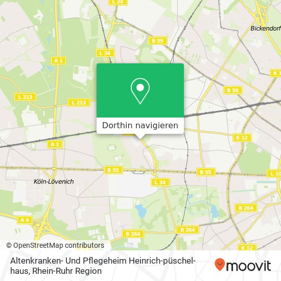Altenkranken- Und Pflegeheim Heinrich-püschel-haus Karte