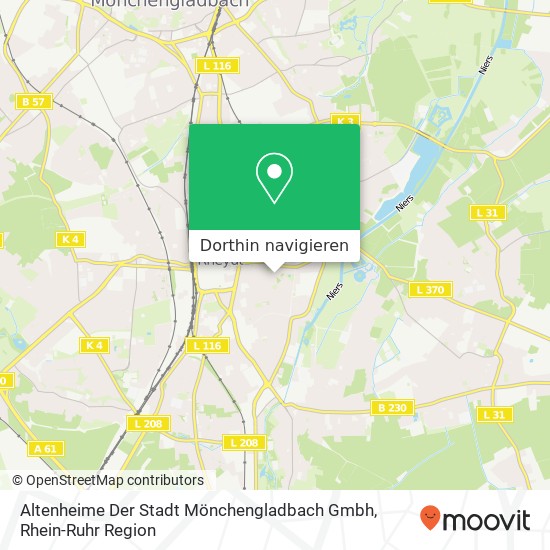 Altenheime Der Stadt Mönchengladbach Gmbh Karte