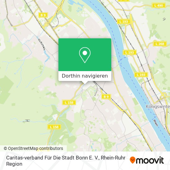 Caritas-verband Für Die Stadt Bonn E. V. Karte