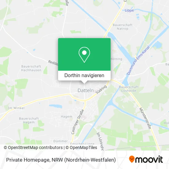 Private Homepage Karte