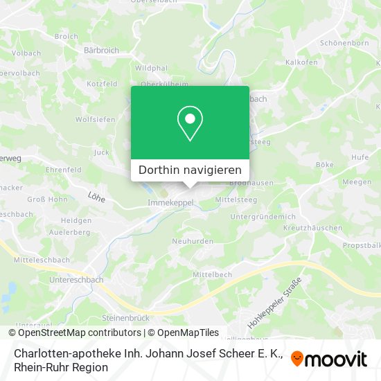 Charlotten-apotheke Inh. Johann Josef Scheer E. K. Karte