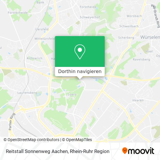 Reitstall Sonnenweg Aachen Karte