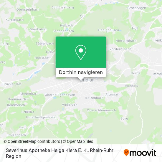Severinus Apotheke Helga Kiera E. K. Karte