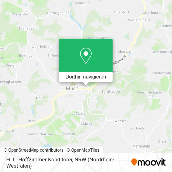 H. L. Hoffzimmer Konditorei Karte