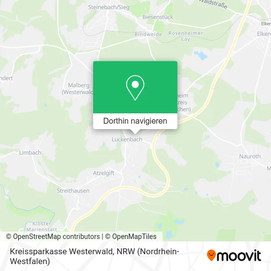 Kreissparkasse Westerwald Karte