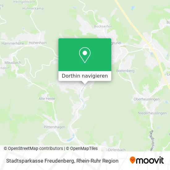 Stadtsparkasse Freudenberg Karte