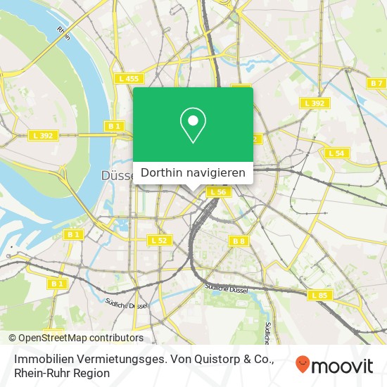 Immobilien Vermietungsges. Von Quistorp & Co. Karte