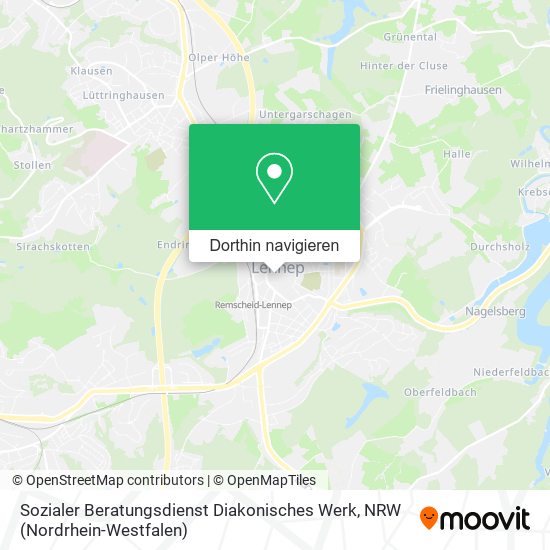 Sozialer Beratungsdienst Diakonisches Werk Karte