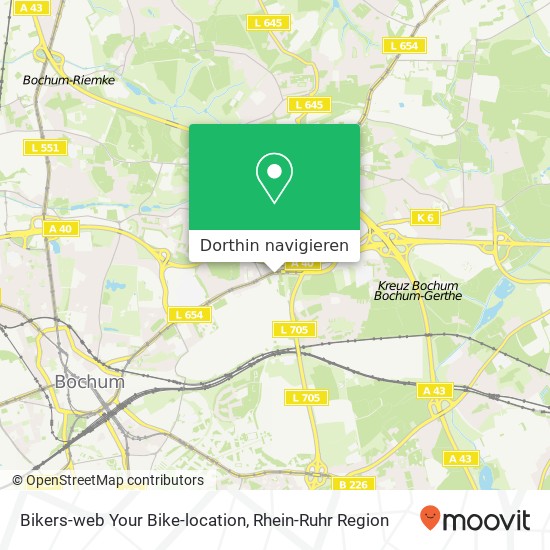 Bikers-web Your Bike-location Karte