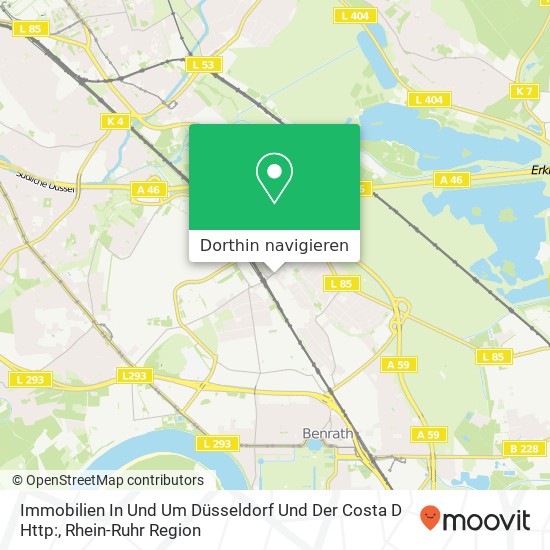 Immobilien In Und Um Düsseldorf Und Der Costa D Http: Karte