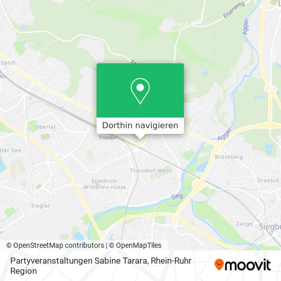 Partyveranstaltungen Sabine Tarara Karte