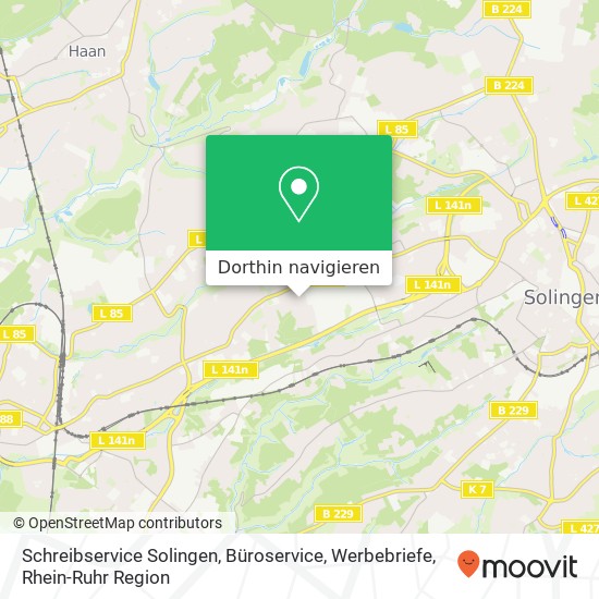 Schreibservice Solingen, Büroservice, Werbebriefe Karte