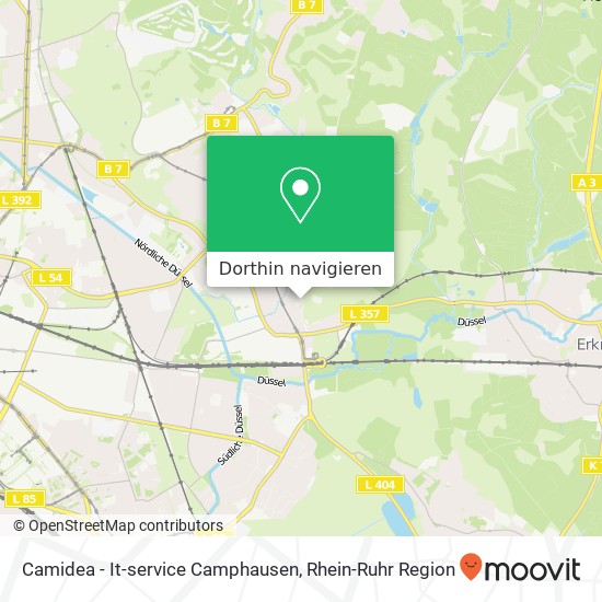 Camidea - It-service Camphausen Karte