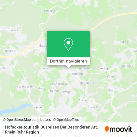 Hofacker-touristik Busreisen Der Besonderen Art Karte